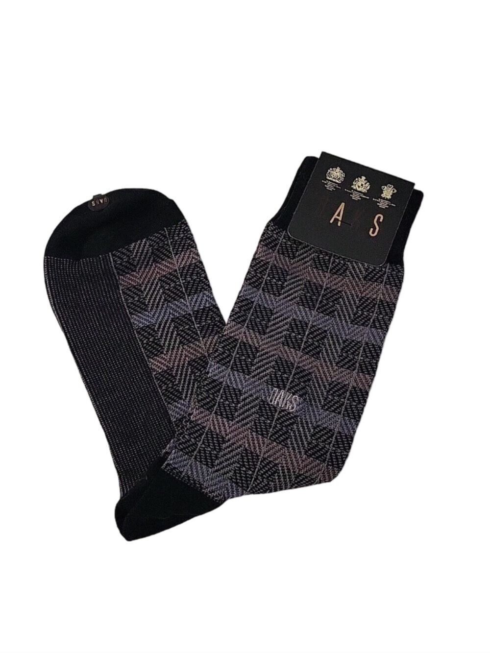 NWT Daks Socks, Purple & Black Design - Unisex